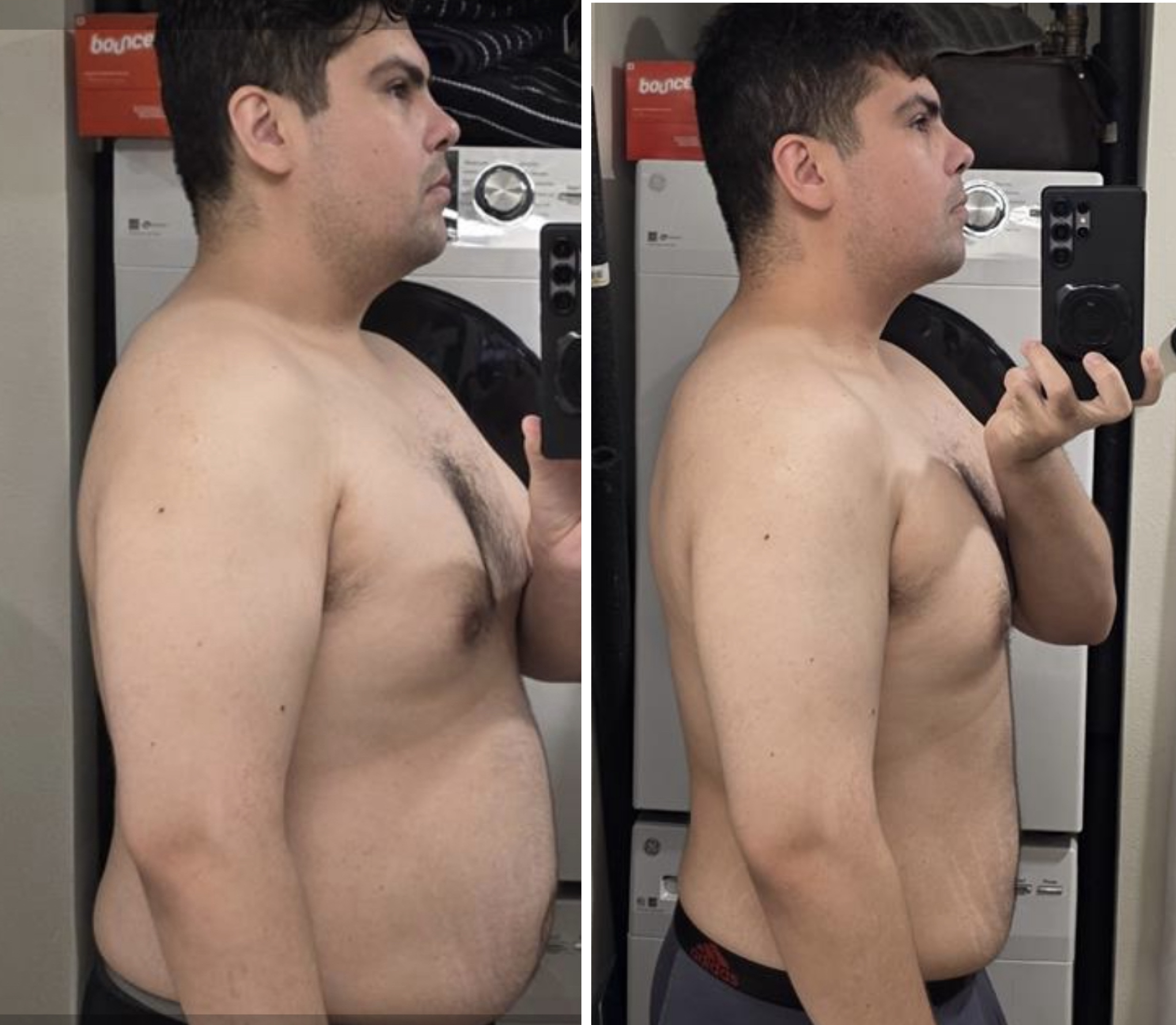 Gabe before and after